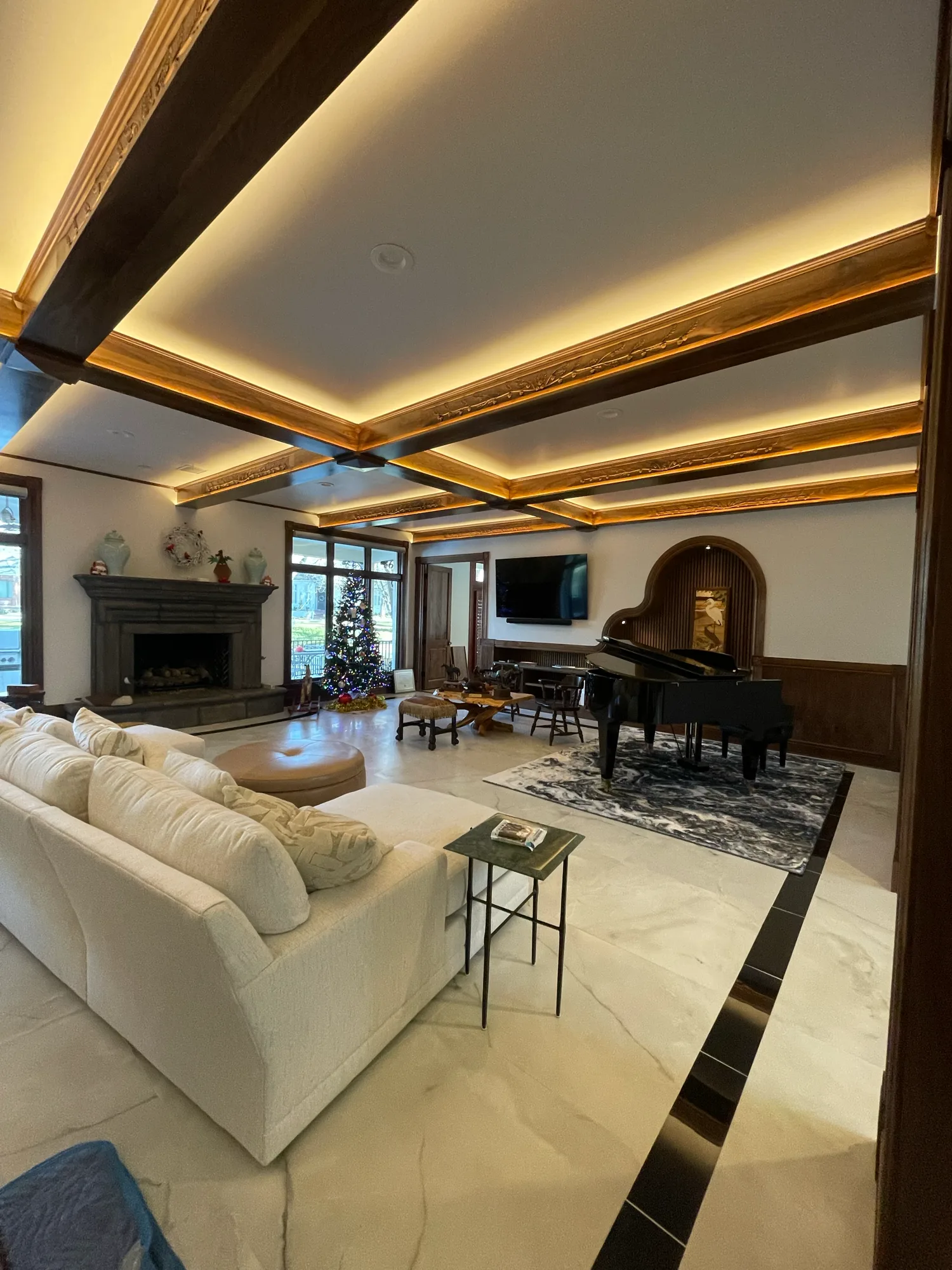 Custom cove lighting installed by 4K Electric